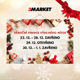 🎄 Vánoční provoz našeho výdejního místa 🎄 Sháníte vánoční dárky nebo poslední drobnosti pod stromeček? Jsme tu pro vás i v...